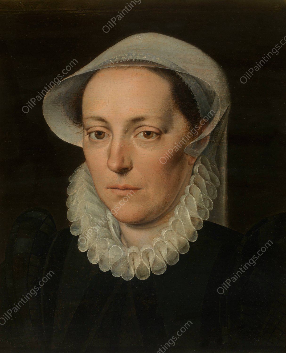 Portrait of a Woman by Pieter Pourbus - Hand-Painted Oil Painting Reproduction