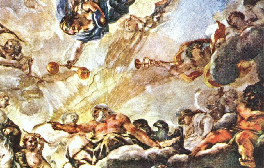Apotheose of Aeneas Detail by Pietro Da Cortona - Hand-Painted Oil Painting Reproduction