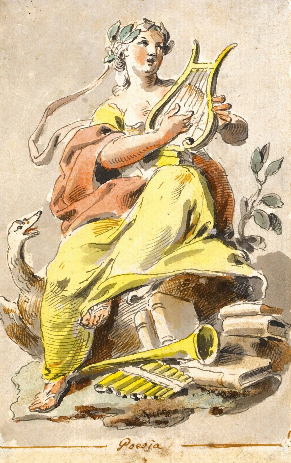 Poesia by Pietro De Angelis - Hand-Painted Oil Painting Reproduction