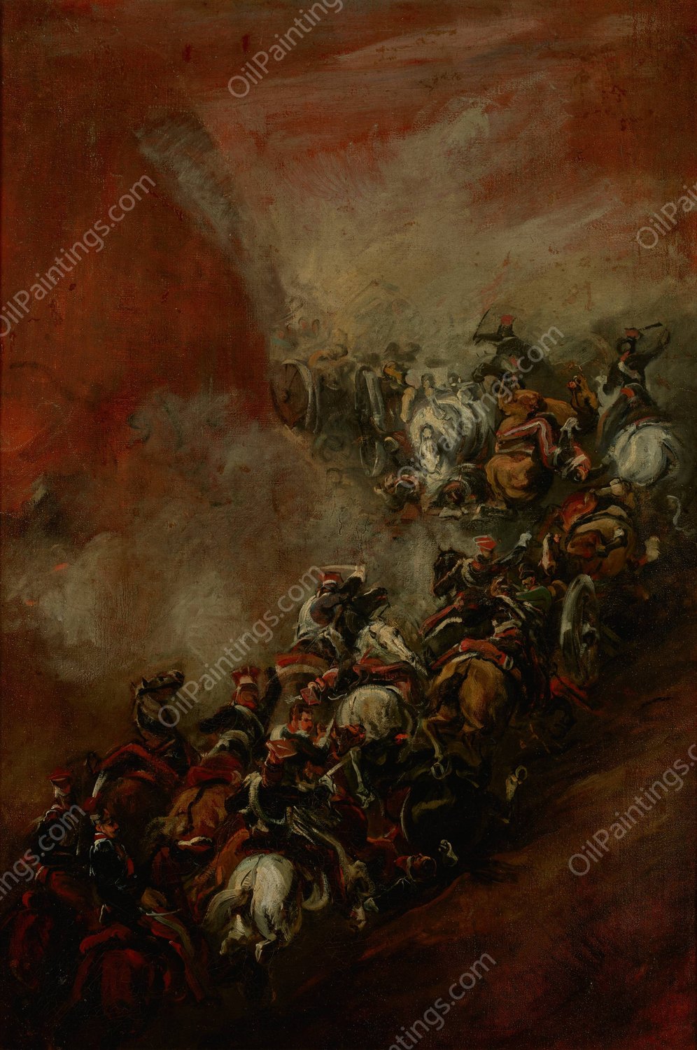 Somosierra  by Piotr Michalowski - Hand-Painted Oil Painting Reproduction