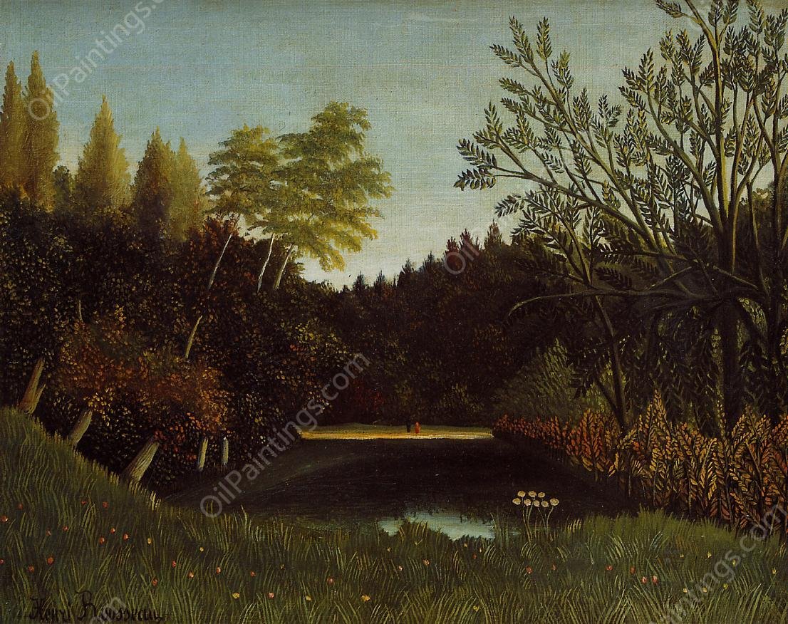View of the Bois de Boulogne by Platt Powell Ryder - Hand-Painted Oil Painting Reproduction