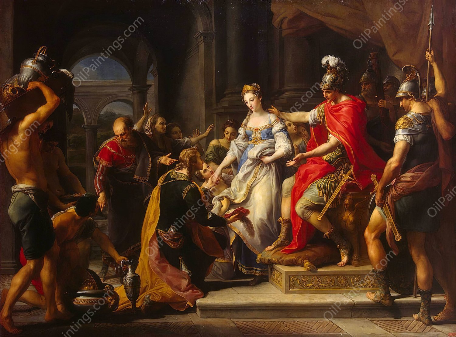 Continence Of Scipio  by Pompeo Batoni - Hand-Painted Oil Painting Reproduction