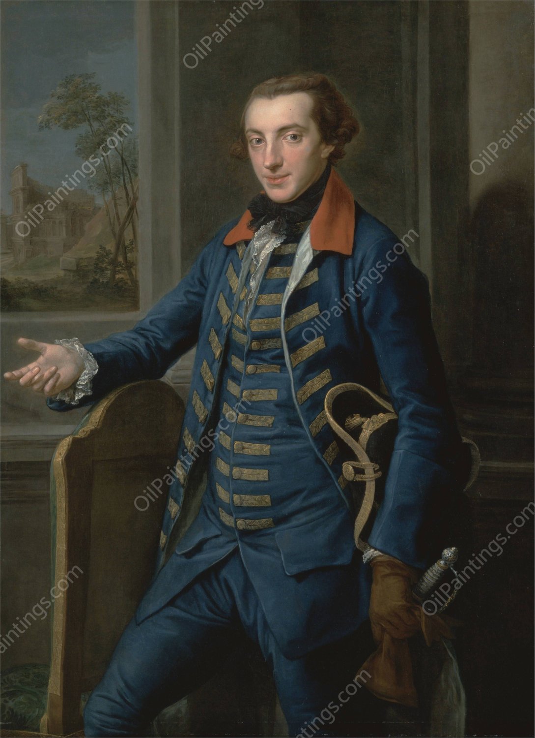William Weddell by Pompeo Batoni - Hand-Painted Oil Painting Reproduction