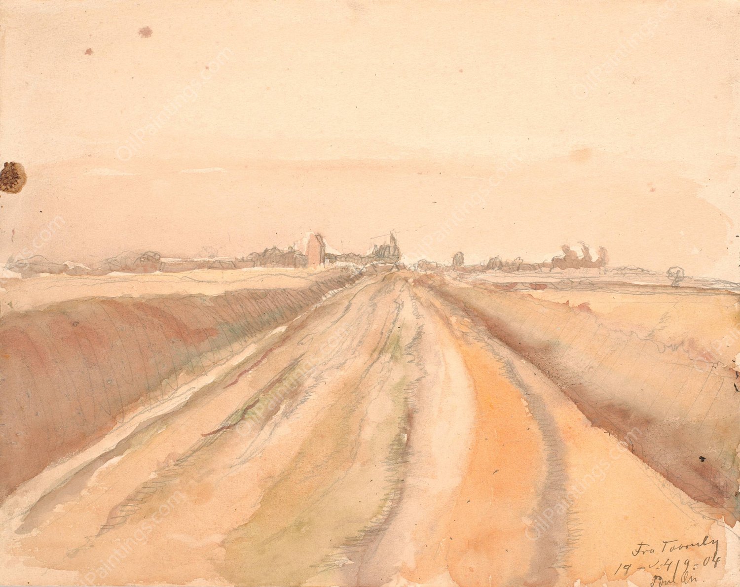 Fra Taarnby  by Poul Simon Christiansen - Hand-Painted Oil Painting Reproduction