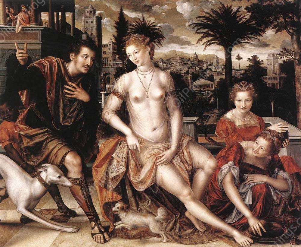 David and Bathsheba by Quentin Massys - Hand-Painted Oil Painting Reproduction