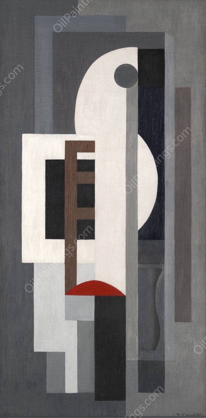 Composition I  by Ragnhild Keyser - Hand-Painted Oil Painting Reproduction