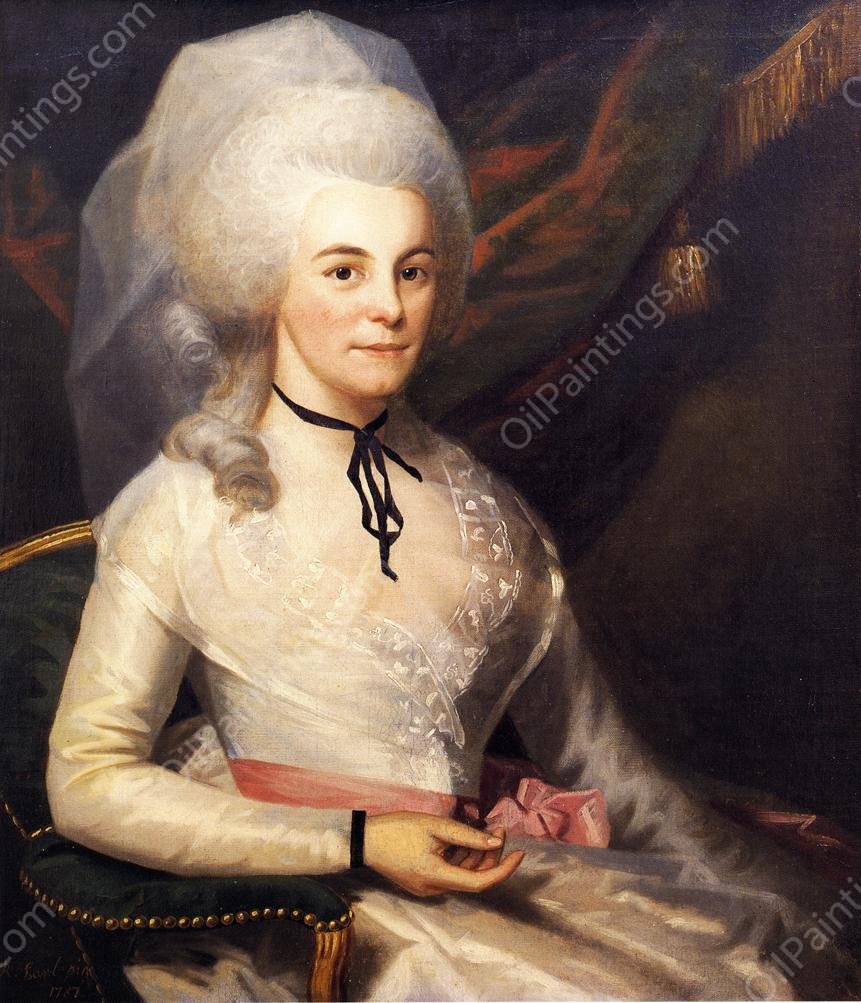 Mrs. Alexander Hamilton by Ralph Earl - Hand-Painted Oil Painting Reproduction