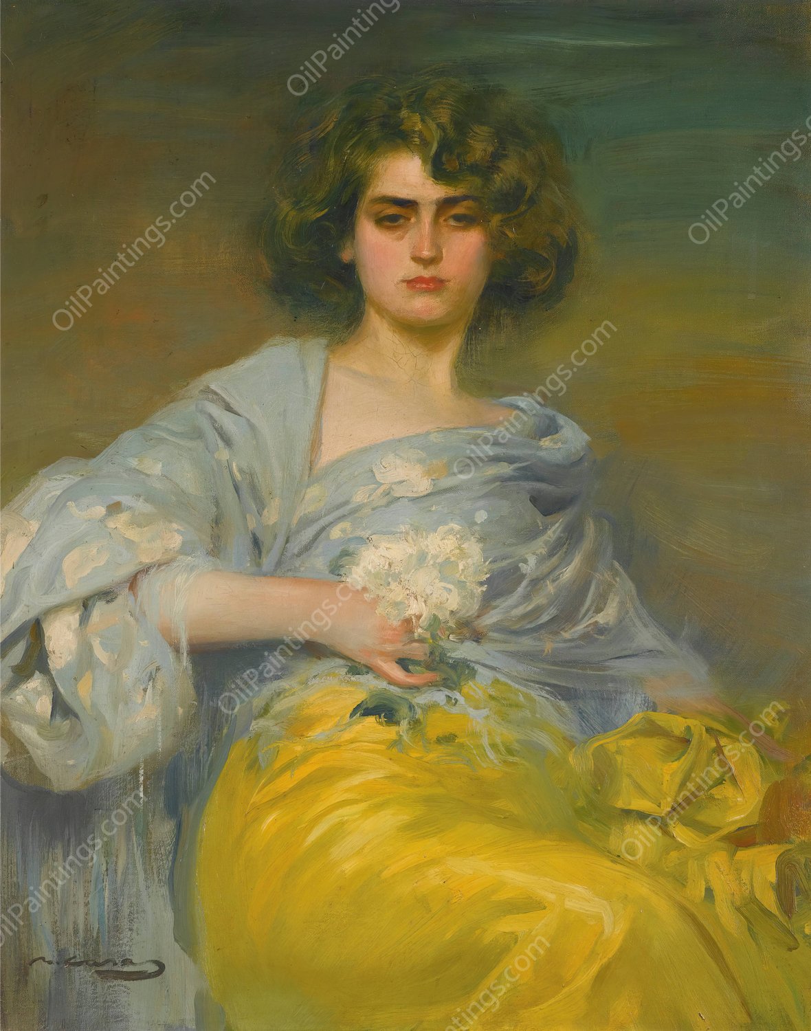 Julia by Ramon Casas - Hand-Painted Oil Painting Reproduction