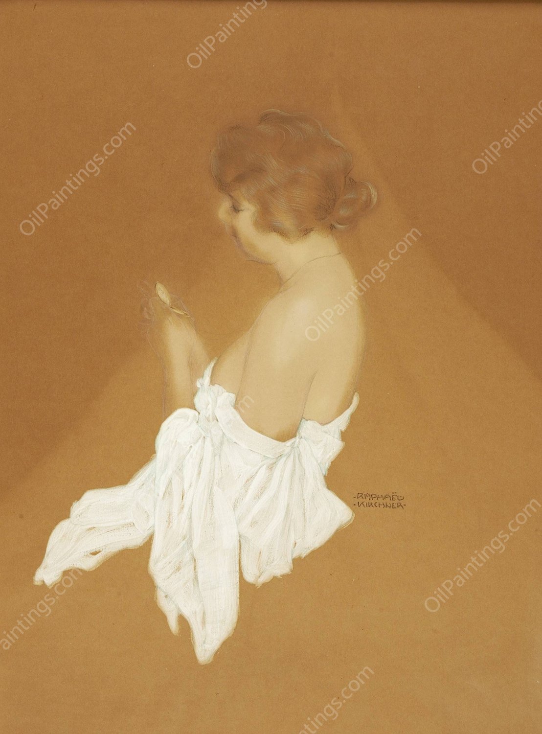 Fanny Brice; Ziegfeld Follies Century Girl  by Raphael Kirchner - Hand-Painted Oil Painting Reproduction