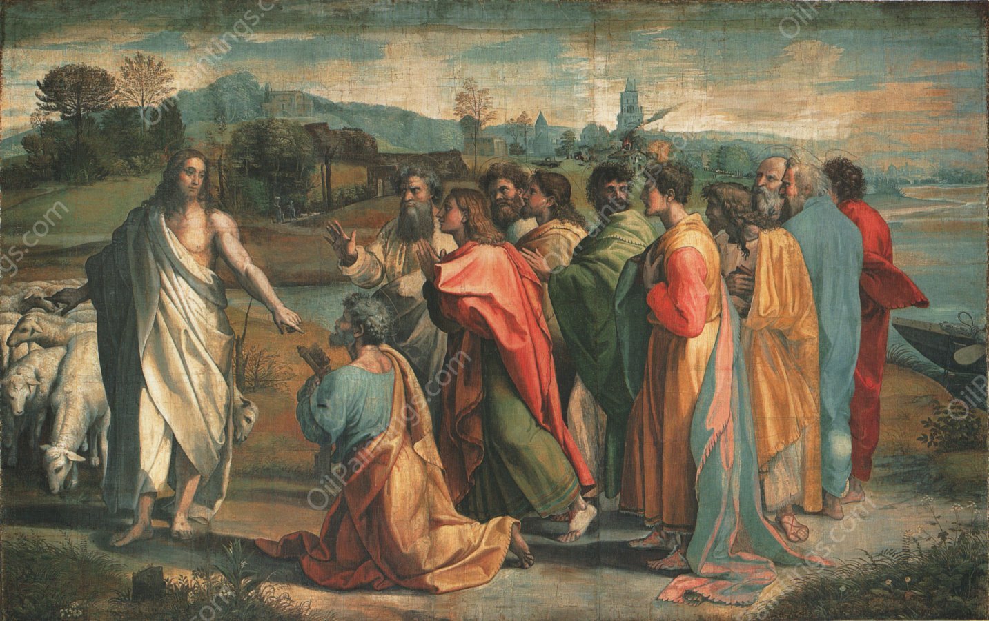 The Handing-Over the Keys by Raphael - Hand-Painted Oil Painting Reproduction