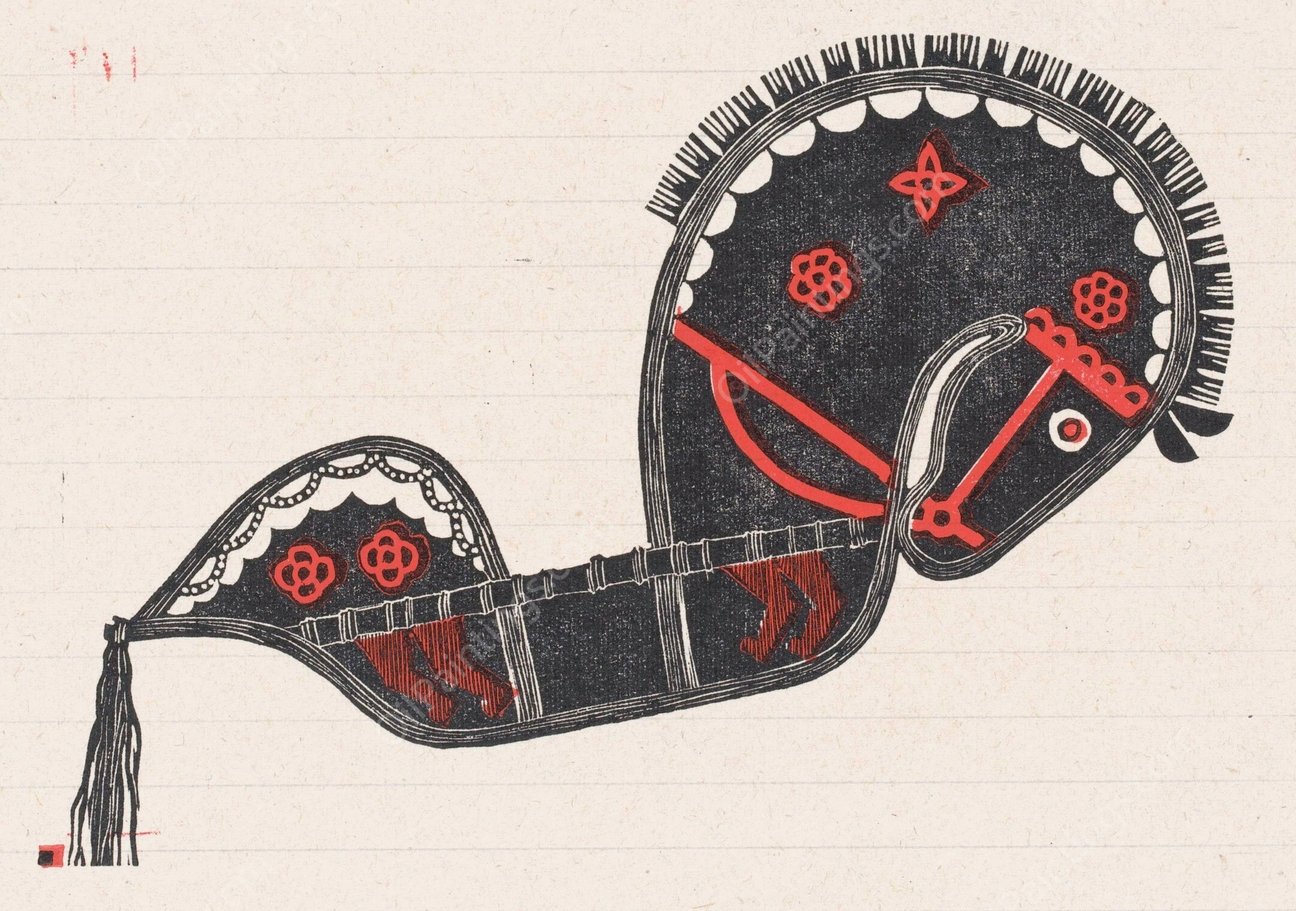 Ceremonieel danspaard  by Reijer Stolk - Hand-Painted Oil Painting Reproduction