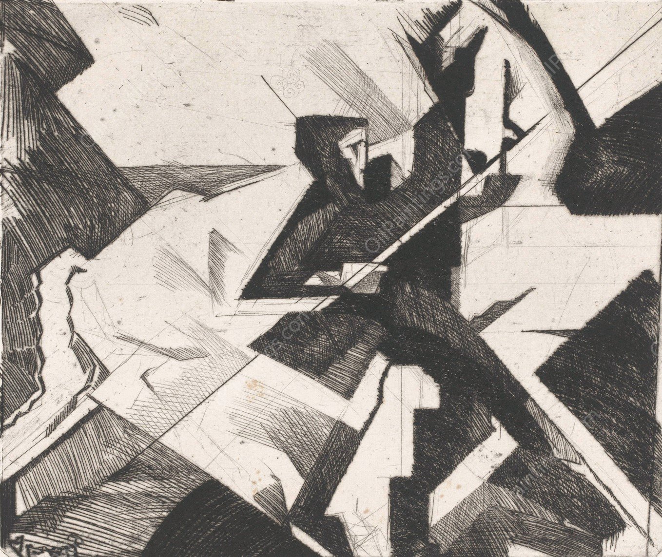 Man en paard  by Reijer Stolk - Hand-Painted Oil Painting Reproduction