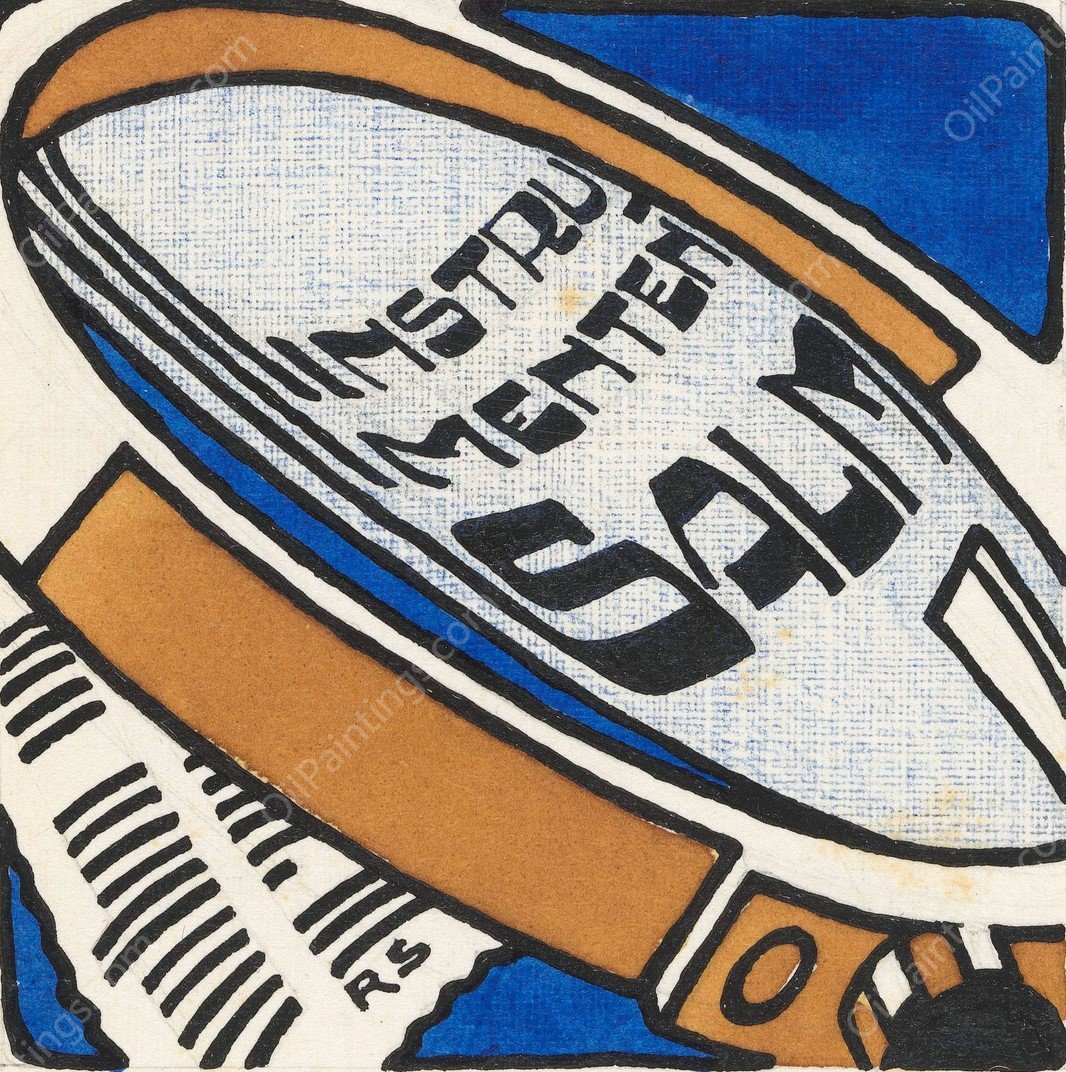 Ontwerp voor reclamefolder `Instrumenten Salm' by Reijer Stolk - Hand-Painted Oil Painting Reproduction