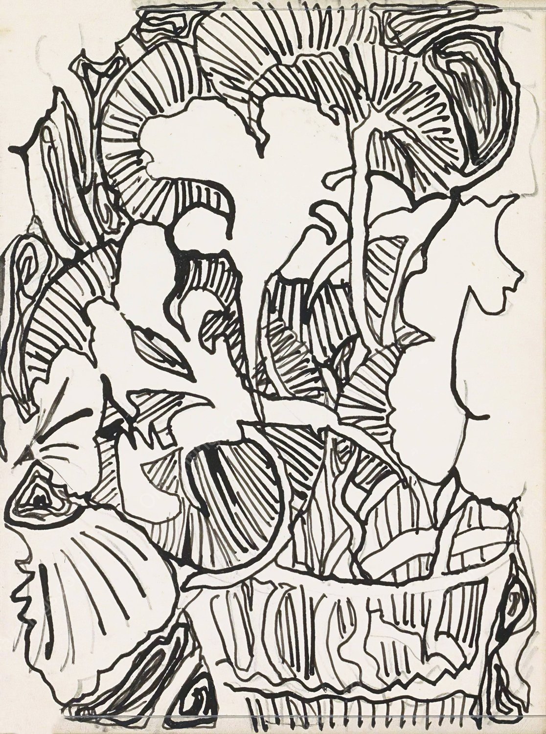 Plant in een pot  by Reijer Stolk - Hand-Painted Oil Painting Reproduction