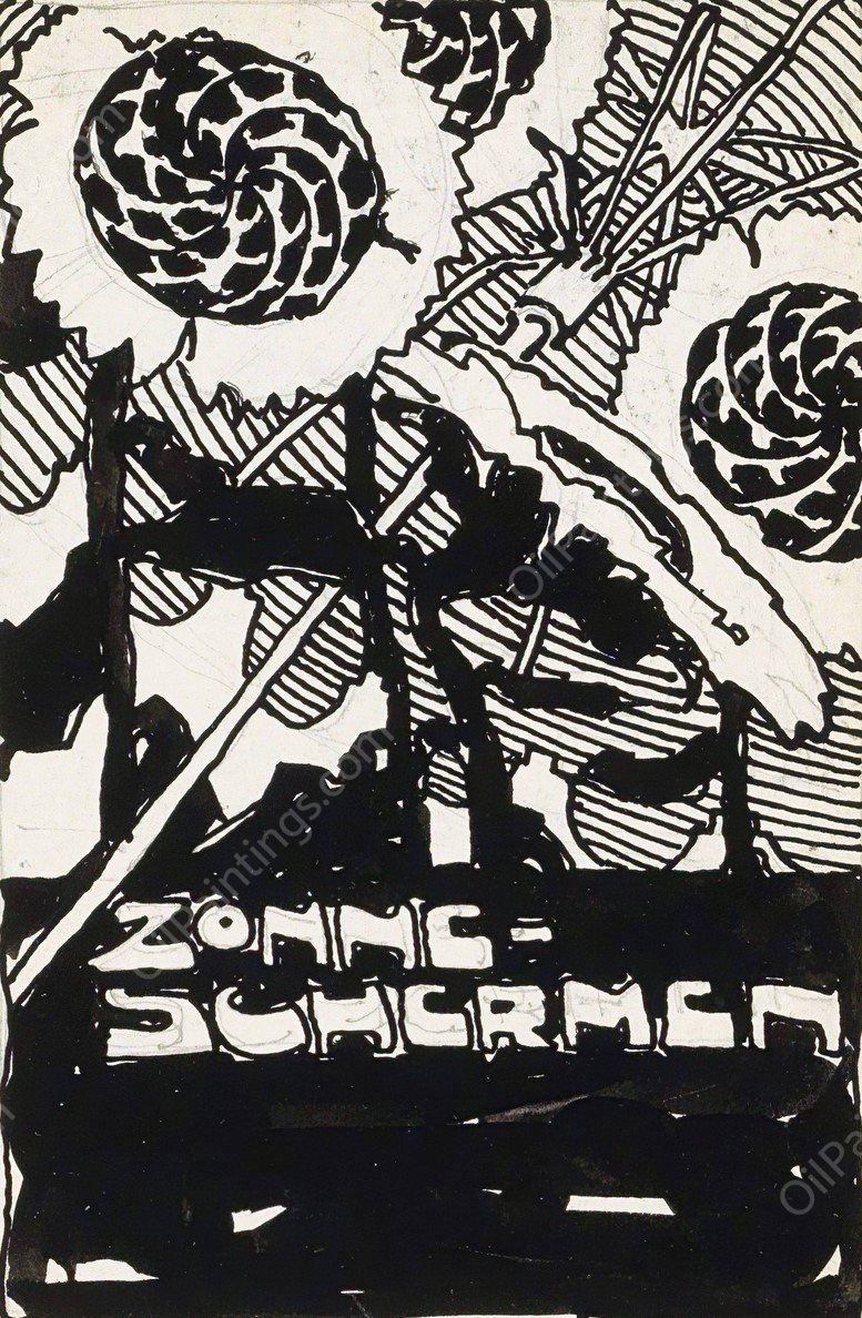 Reclameontwerp voor zonneschermen  by Reijer Stolk - Hand-Painted Oil Painting Reproduction