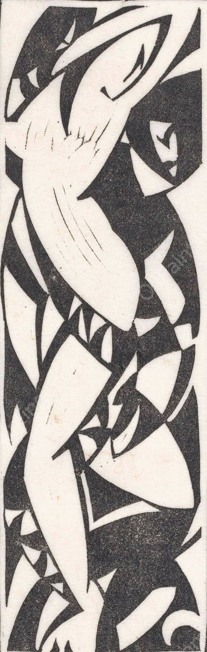 Twee dansende figuren  by Reijer Stolk - Hand-Painted Oil Painting Reproduction