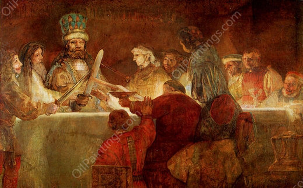 Conspiracy of the Bataves by Rembrandt Van Rijn - Hand-Painted Oil Painting Reproduction