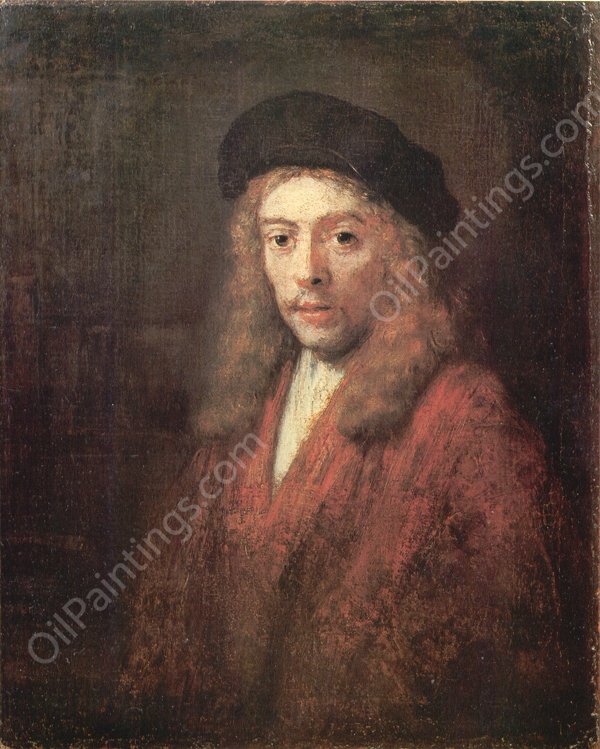 Man Wearing a Beret by Rembrandt Van Rijn - Hand-Painted Oil Painting Reproduction