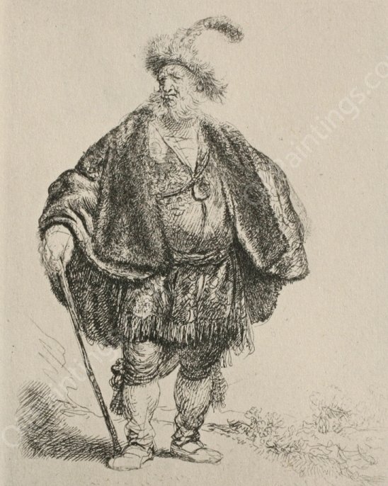 The Persian by Rembrandt Van Rijn - Hand-Painted Oil Painting Reproduction