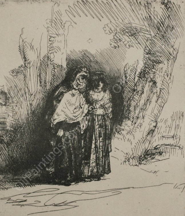 The Spanish Gypsy by Rembrandt Van Rijn - Hand-Painted Oil Painting Reproduction