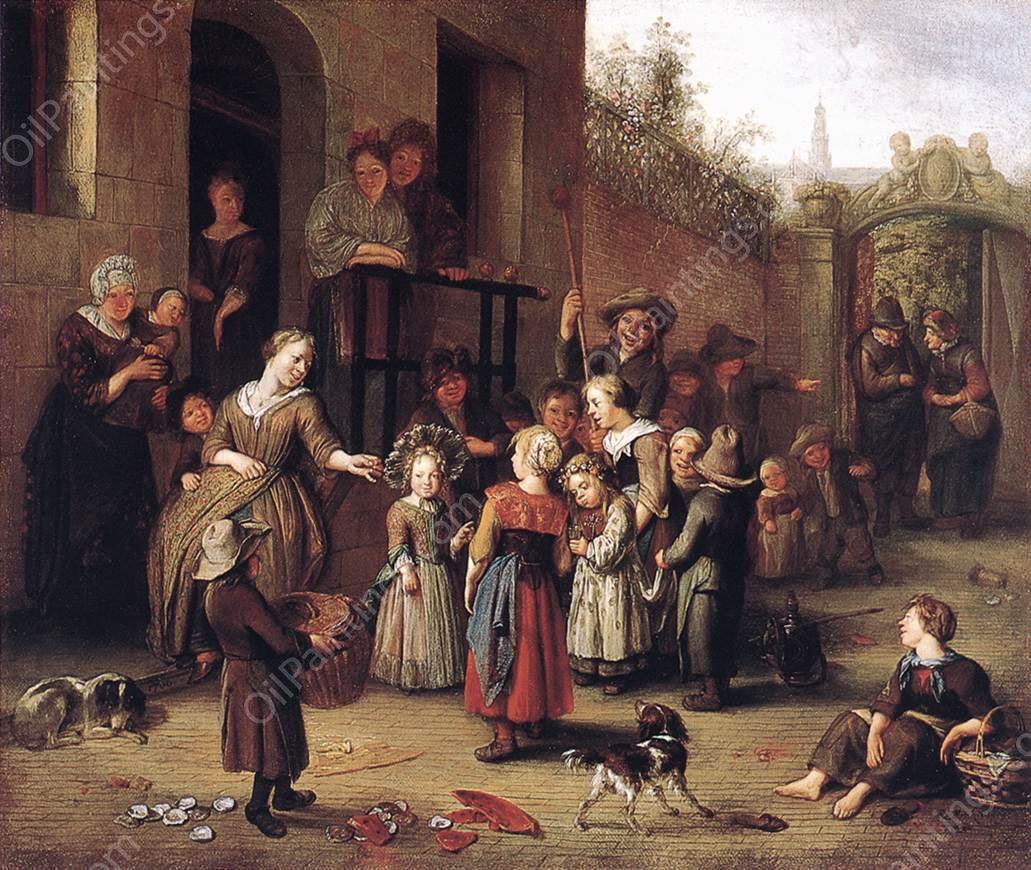 May Queen Festival by Richard Brakenburg - Hand-Painted Oil Painting Reproduction