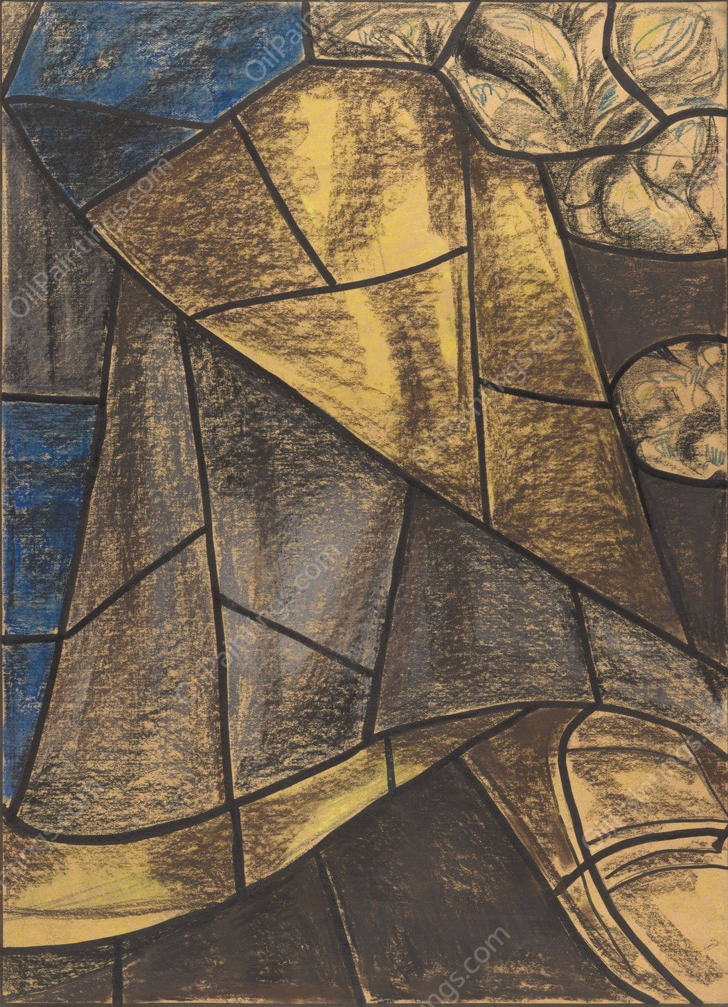 Ontwerp voor raam in het Noordertransept in de Dom te Utrecht 11  by Richard Nicolaus Roland Holst - Hand-Painted Oil Painting Reproduction