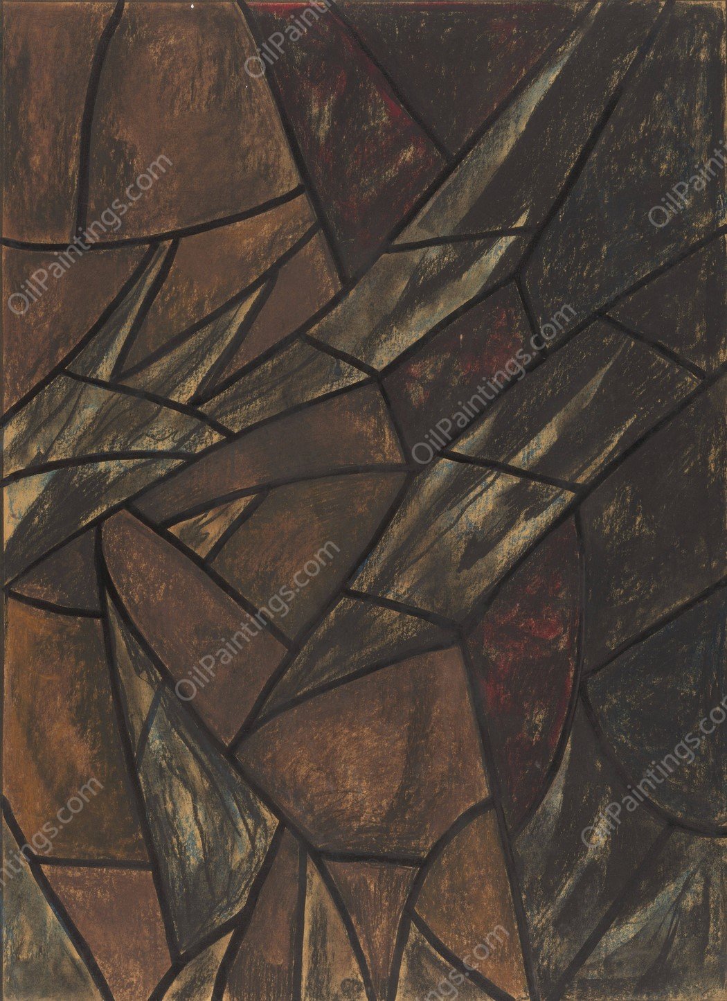 Ontwerp voor raam in het Noordertransept in de Dom te Utrecht 16  by Richard Nicolaus Roland Holst - Hand-Painted Oil Painting Reproduction