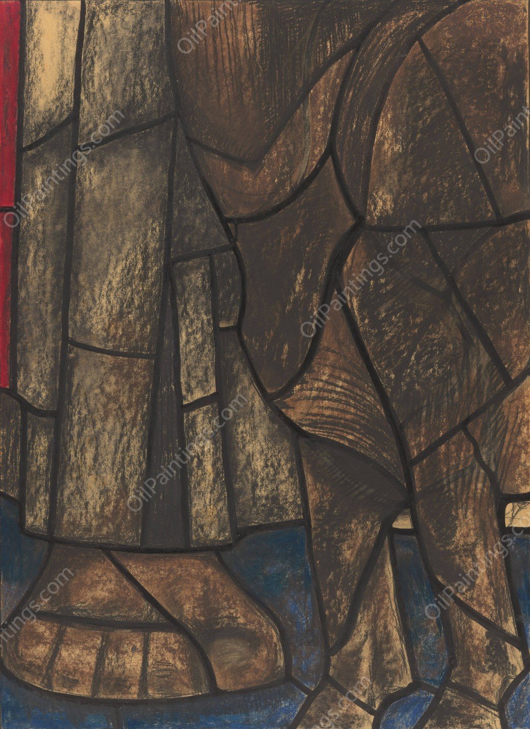 Ontwerp voor raam in het Noordertransept in de Dom te Utrecht 24  by Richard Nicolaus Roland Holst - Hand-Painted Oil Painting Reproduction