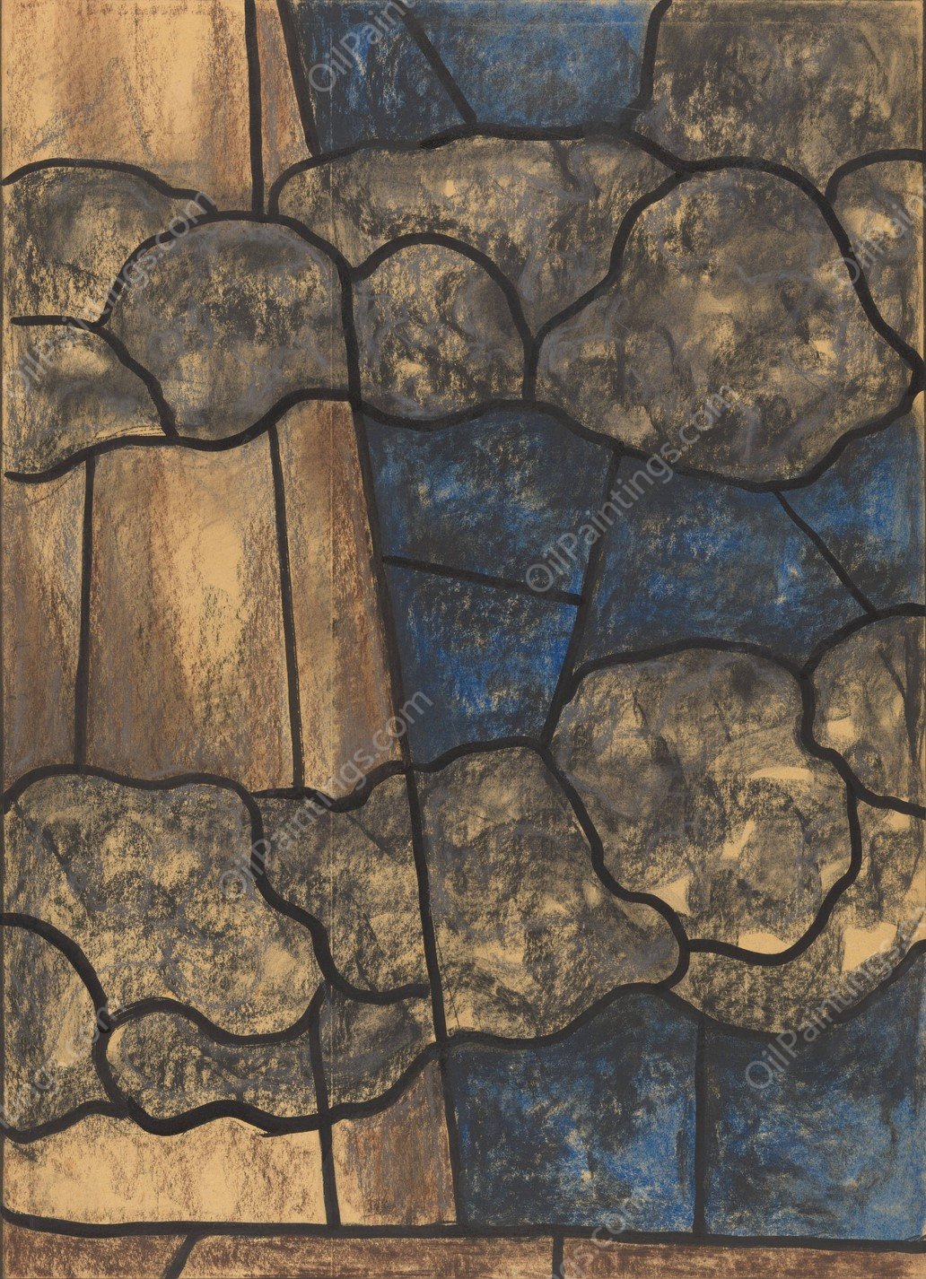 Ontwerp voor raam in het Noordertransept in de Dom te Utrecht 37  by Richard Nicolaus Roland Holst - Hand-Painted Oil Painting Reproduction