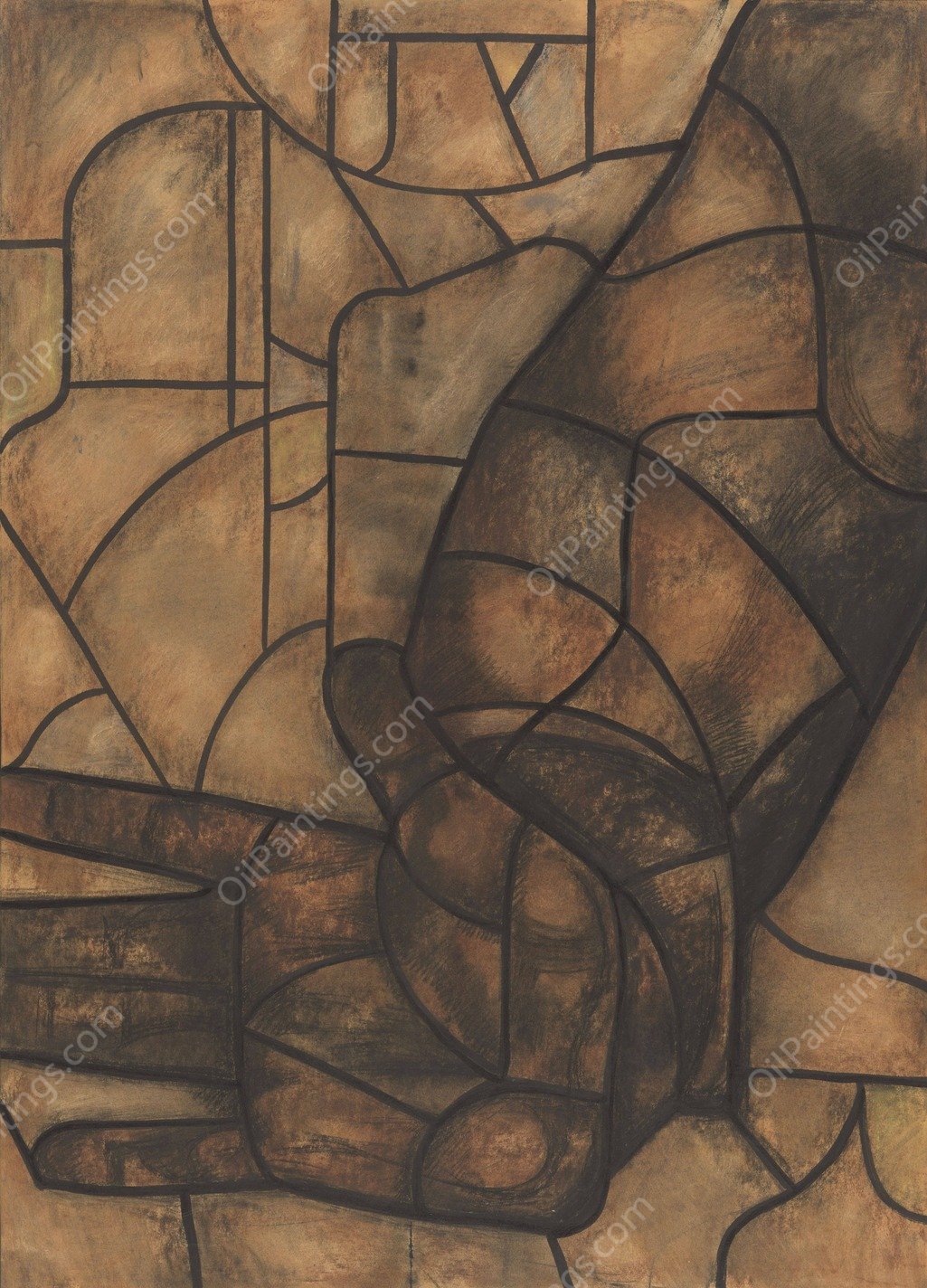 Ontwerp voor raam in het Noordertransept in de Dom te Utrecht 40  by Richard Nicolaus Roland Holst - Hand-Painted Oil Painting Reproduction