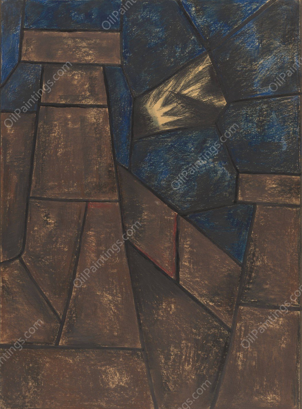 Ontwerp voor raam in het Noordertransept in de Dom te Utrecht 52  by Richard Nicolaus Roland Holst - Hand-Painted Oil Painting Reproduction