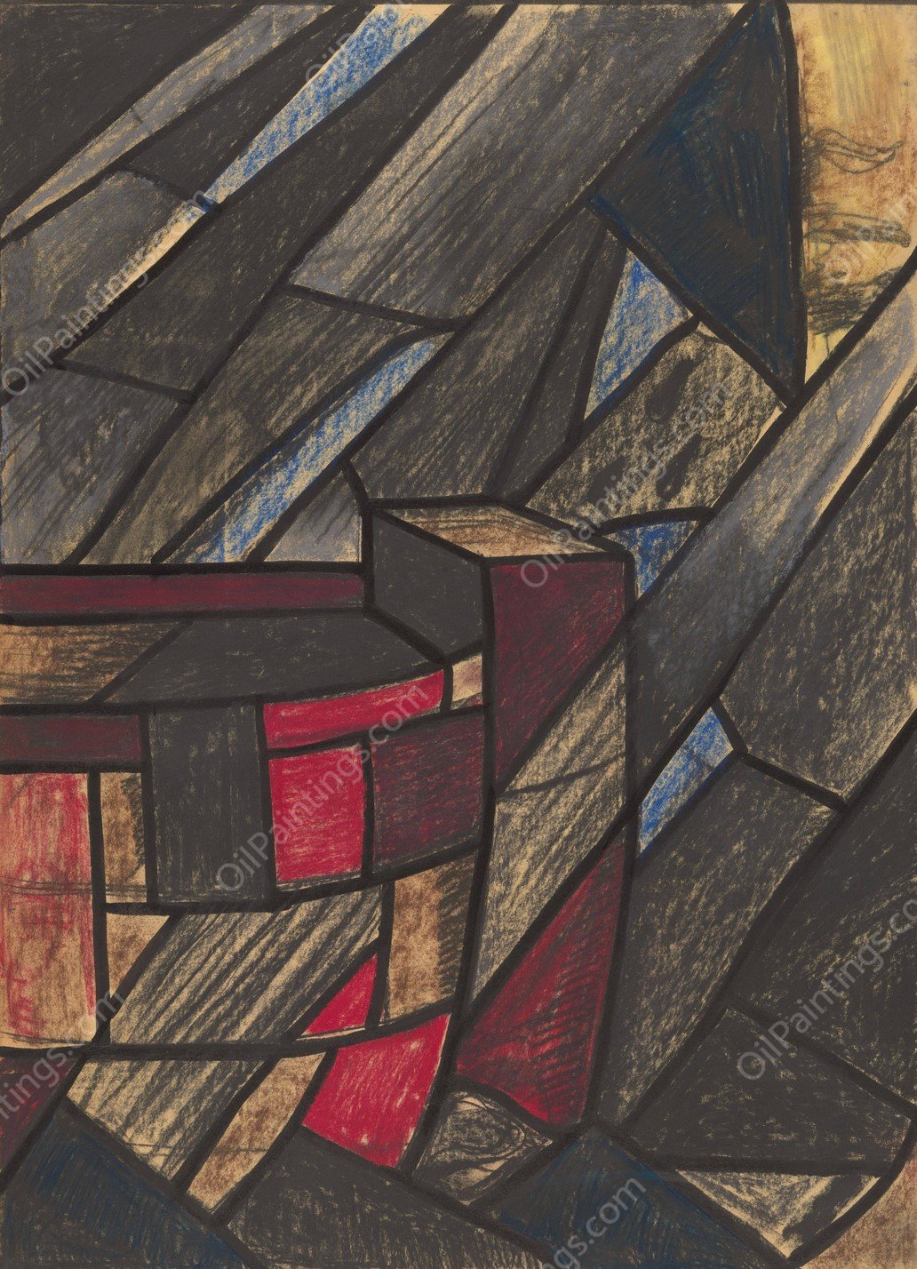 Ontwerp voor raam in het Noordertransept in de Dom te Utrecht 60  by Richard Nicolaus Roland Holst - Hand-Painted Oil Painting Reproduction