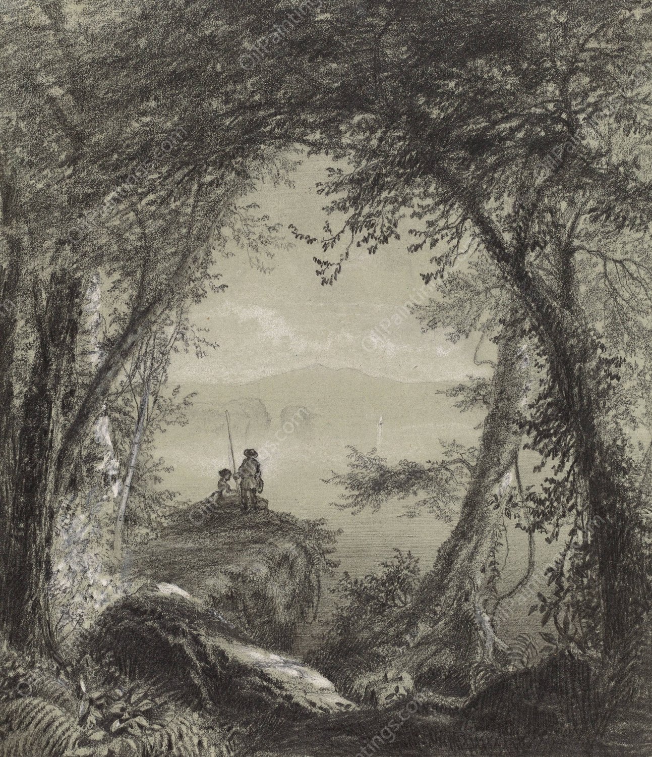 Lake George  by Richard William Hubbard - Hand-Painted Oil Painting Reproduction