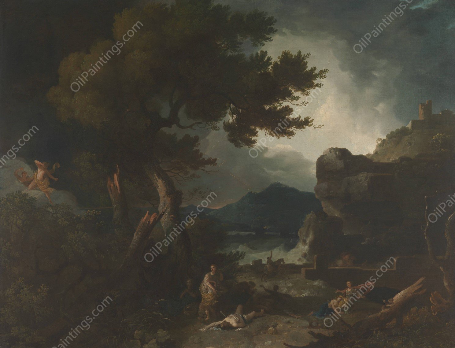 The Destruction of Niobe's Children  by Richard Wilson - Hand-Painted Oil Painting Reproduction
