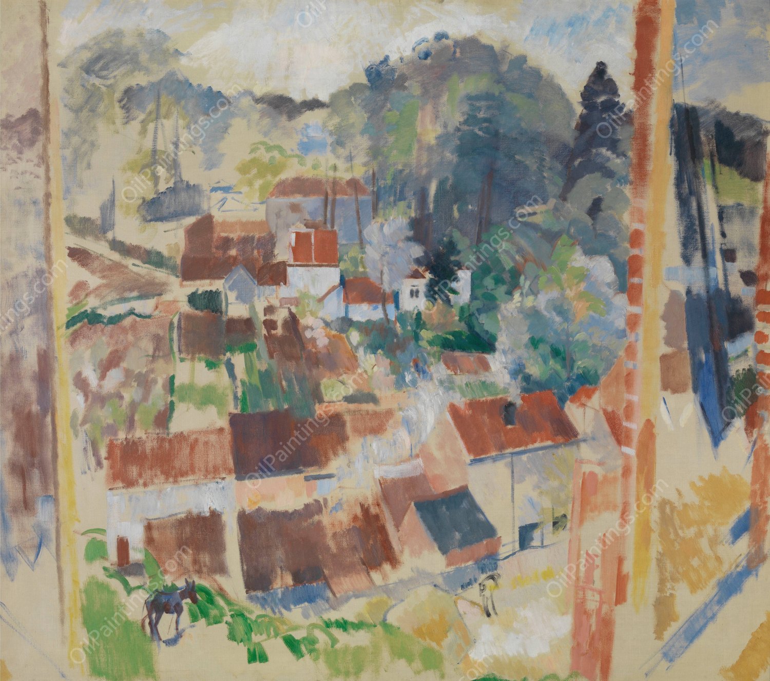 Open Window on Bosvoorde by Rik Wouters - Hand-Painted Oil Painting Reproduction
