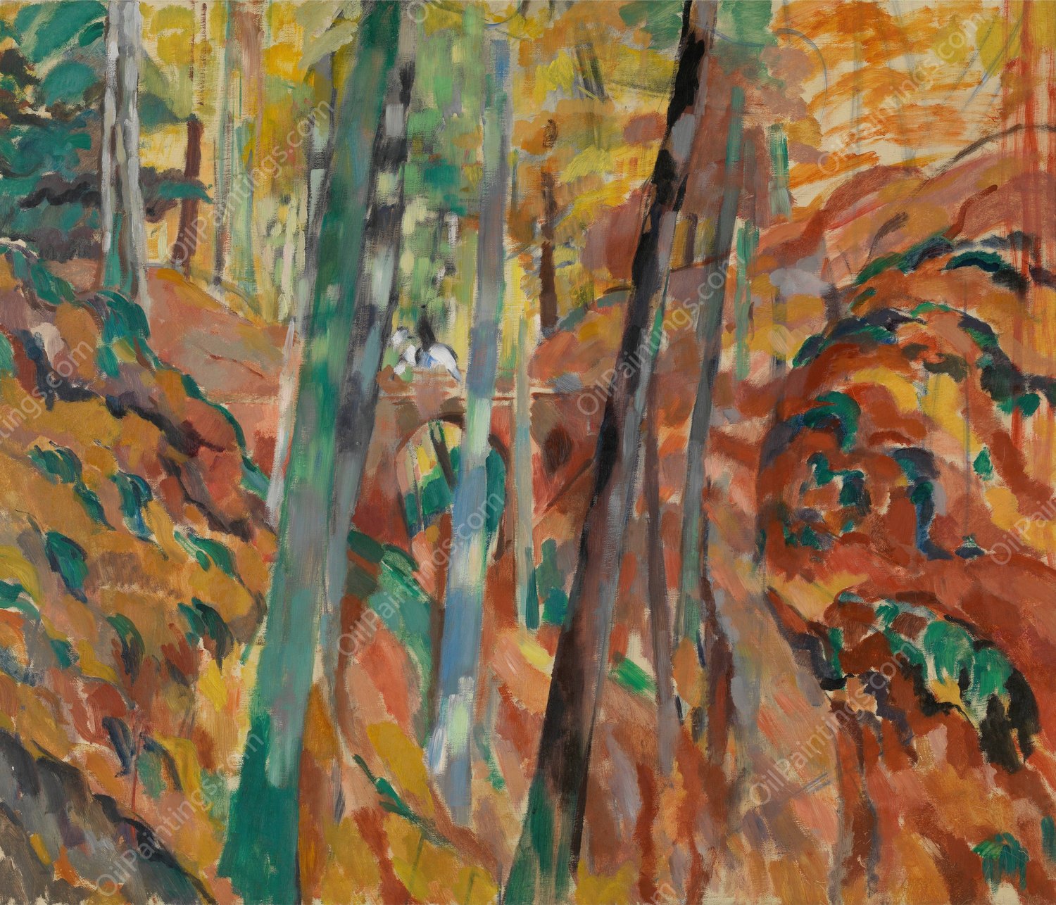 The Ravine A  by Rik Wouters - Hand-Painted Oil Painting Reproduction