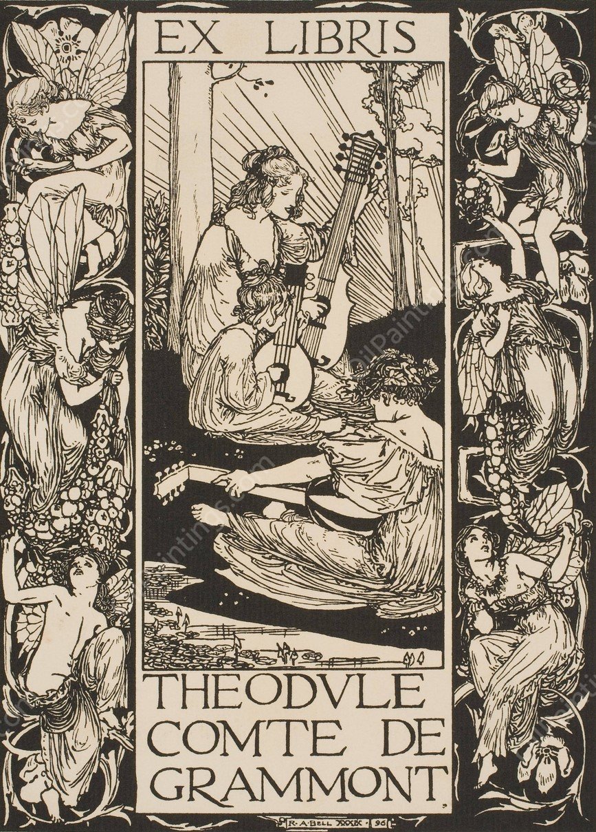 Theodule, Count of Grammont  by Robert Anning Bell - Hand-Painted Oil Painting Reproduction