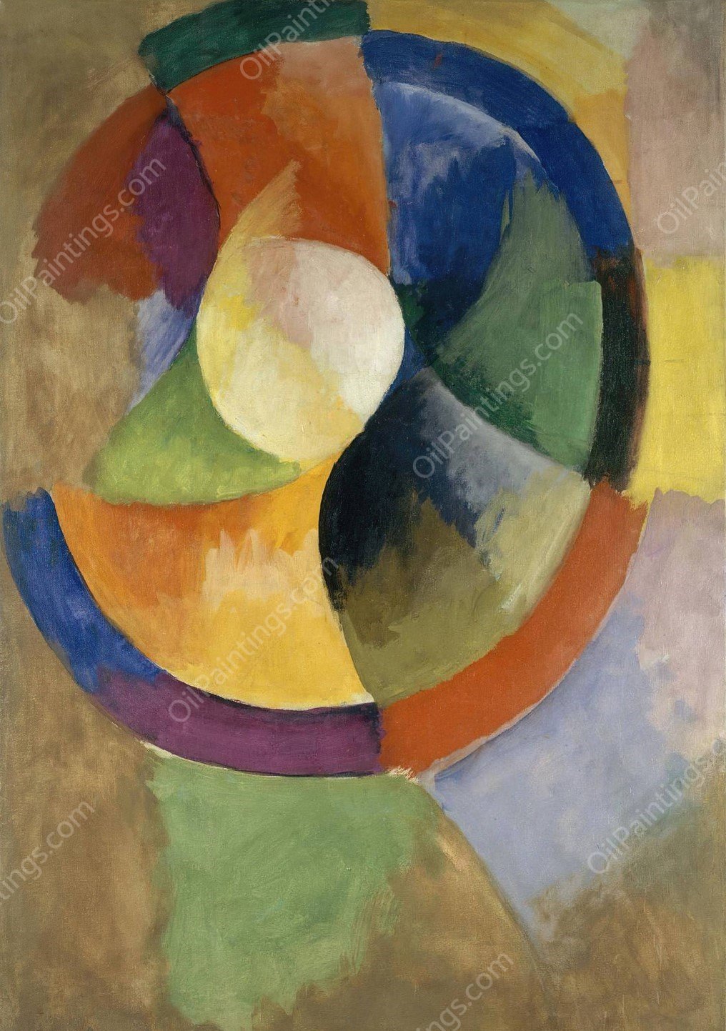 Formes circulaires, Soleil n° 2  by Robert Delaunay - Hand-Painted Oil Painting Reproduction