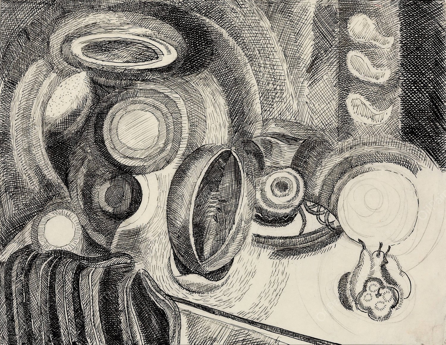 Portuguese Still Life  by Robert Delaunay - Hand-Painted Oil Painting Reproduction