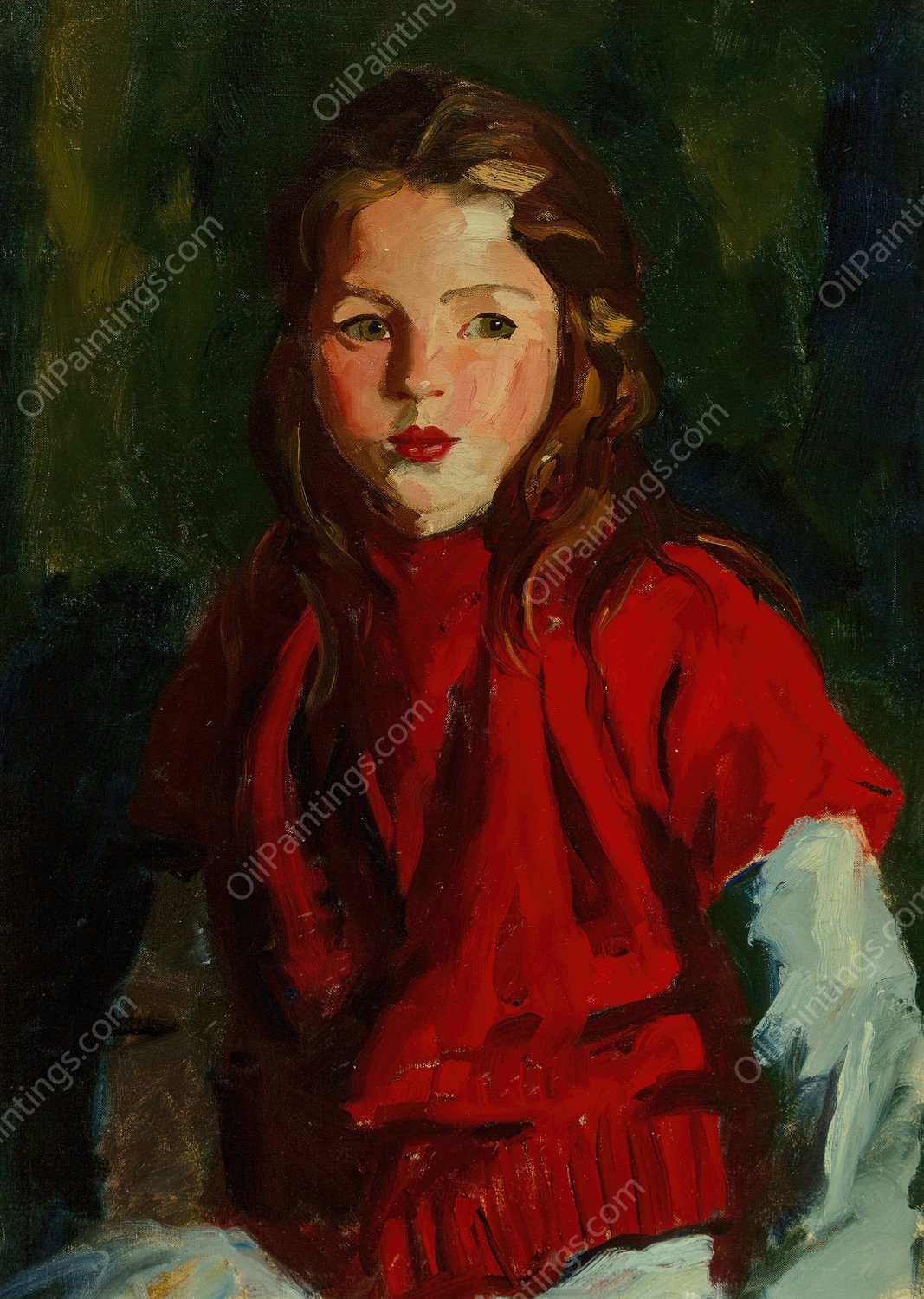Blond Bridget Lavelle  by Robert Henri - Hand-Painted Oil Painting Reproduction