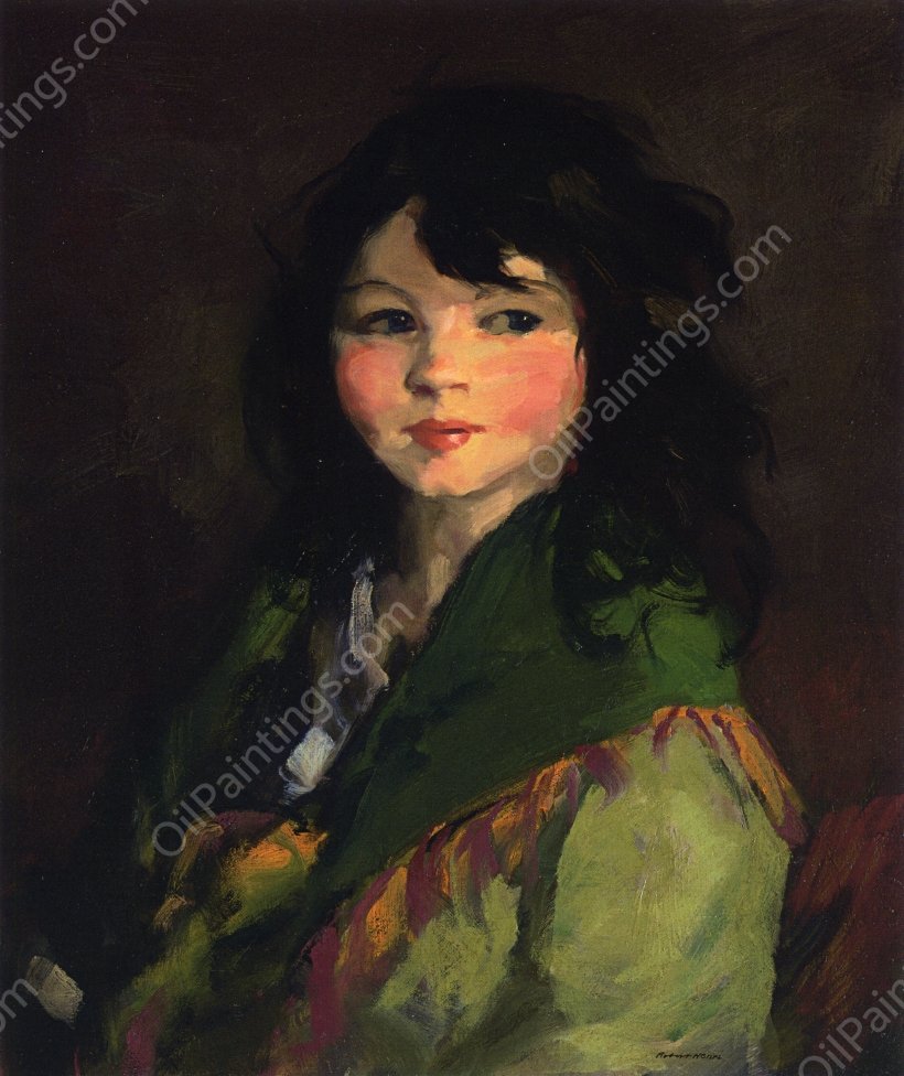 Francine by Robert Henri - Hand-Painted Oil Painting Reproduction