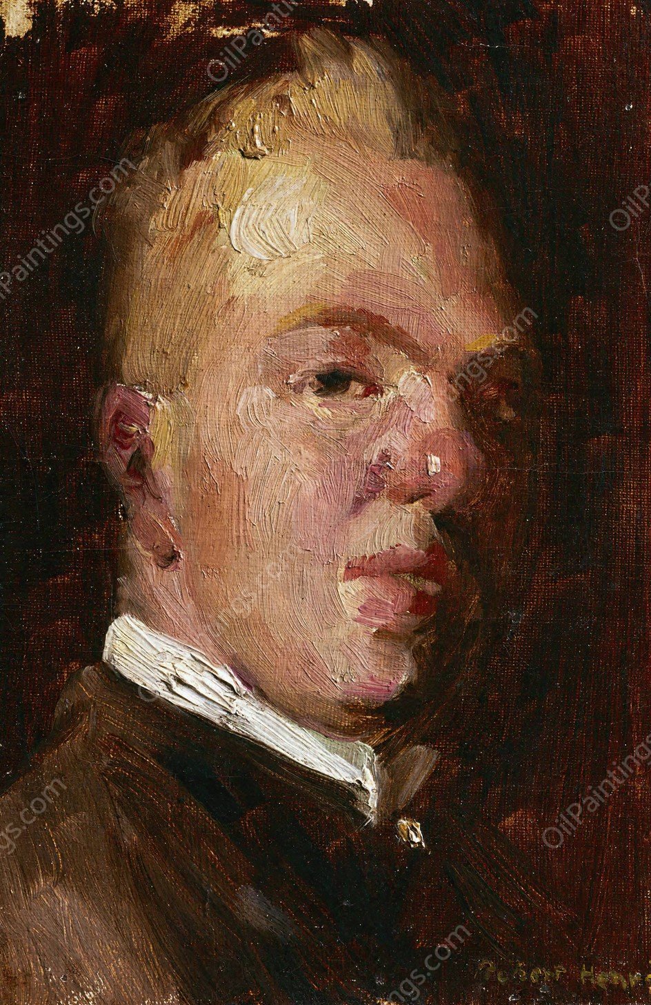 George Luks by Robert Henri - Hand-Painted Oil Painting Reproduction