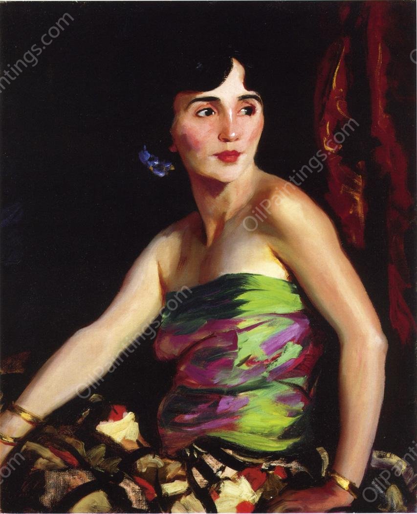 Isolina Maldonado - Spanish Dancer by Robert Henri - Hand-Painted Oil Painting Reproduction