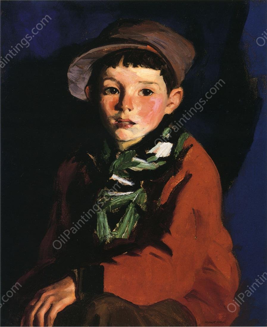 Listening Boy by Robert Henri - Hand-Painted Oil Painting Reproduction