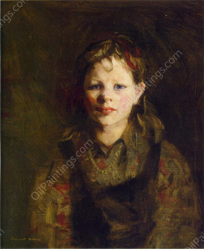 Little Dutch Girl by Robert Henri - Hand-Painted Oil Painting Reproduction