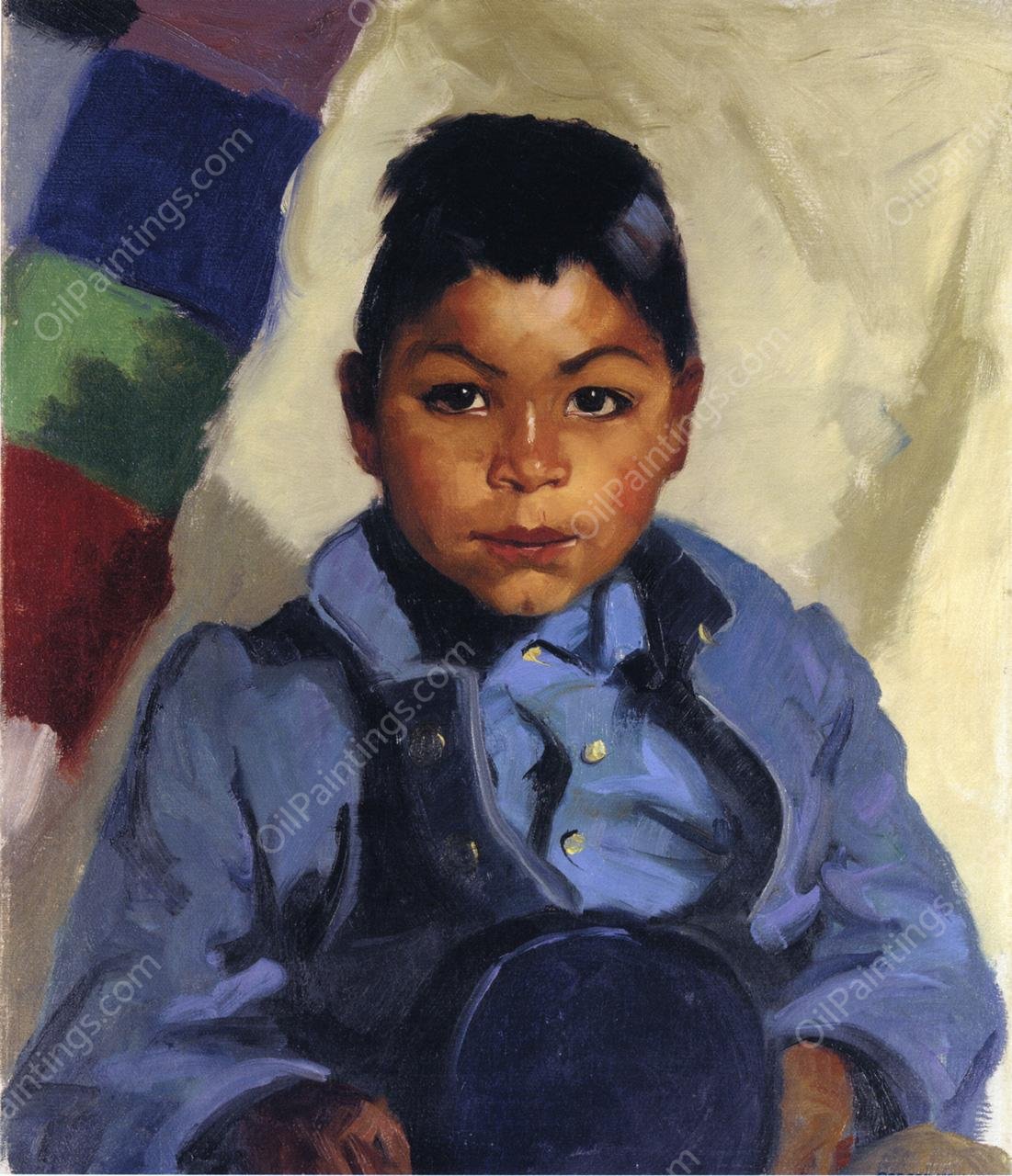 Little Indian by Robert Henri - Hand-Painted Oil Painting Reproduction