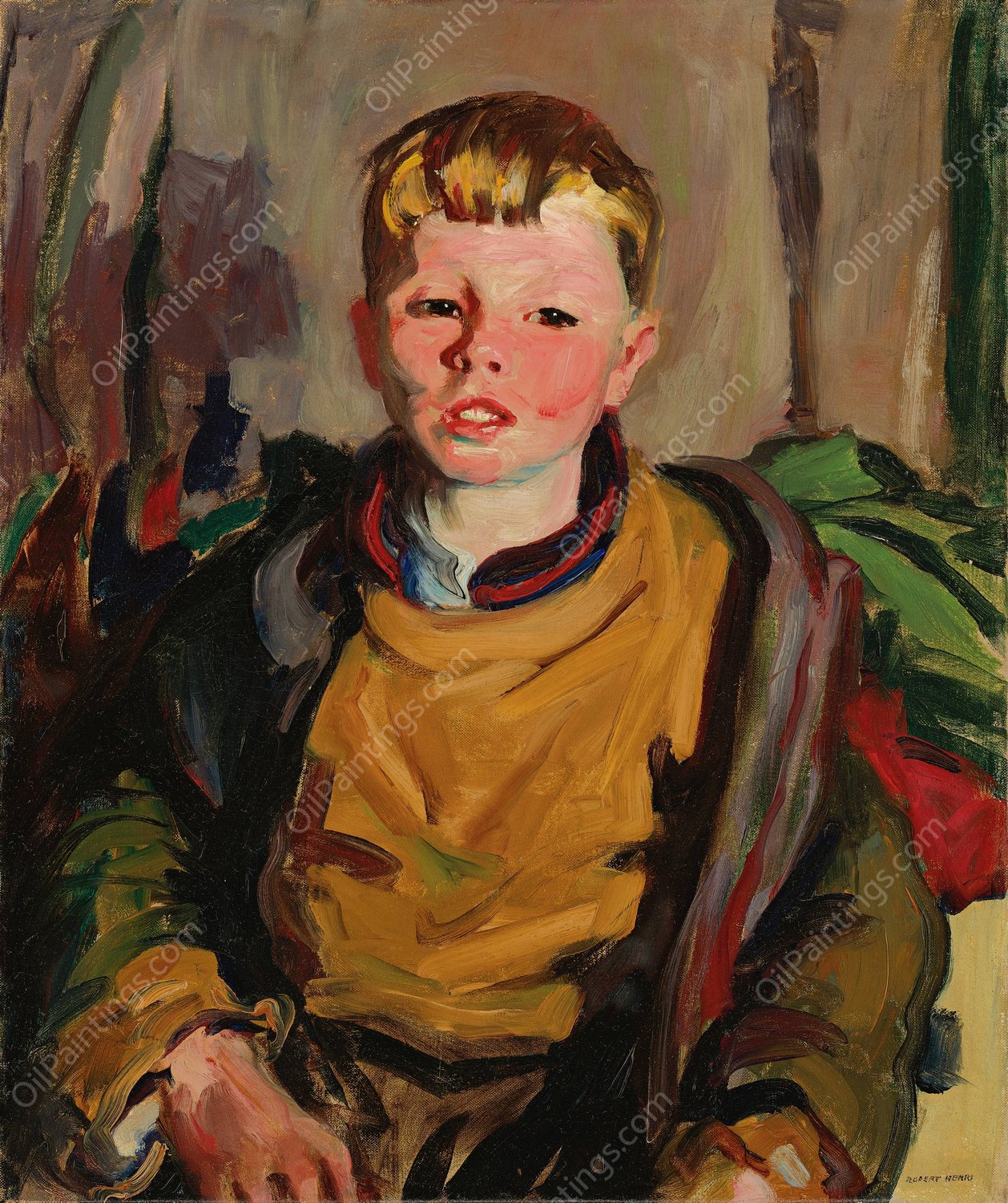 Macnamara by Robert Henri - Hand-Painted Oil Painting Reproduction