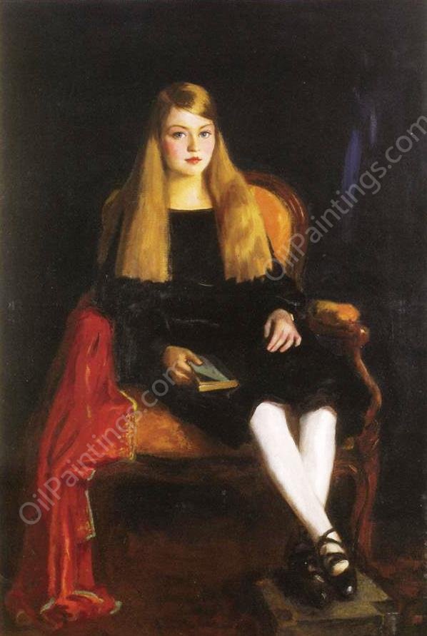 Portrait of Anne M. Tucker by Robert Henri - Hand-Painted Oil Painting Reproduction