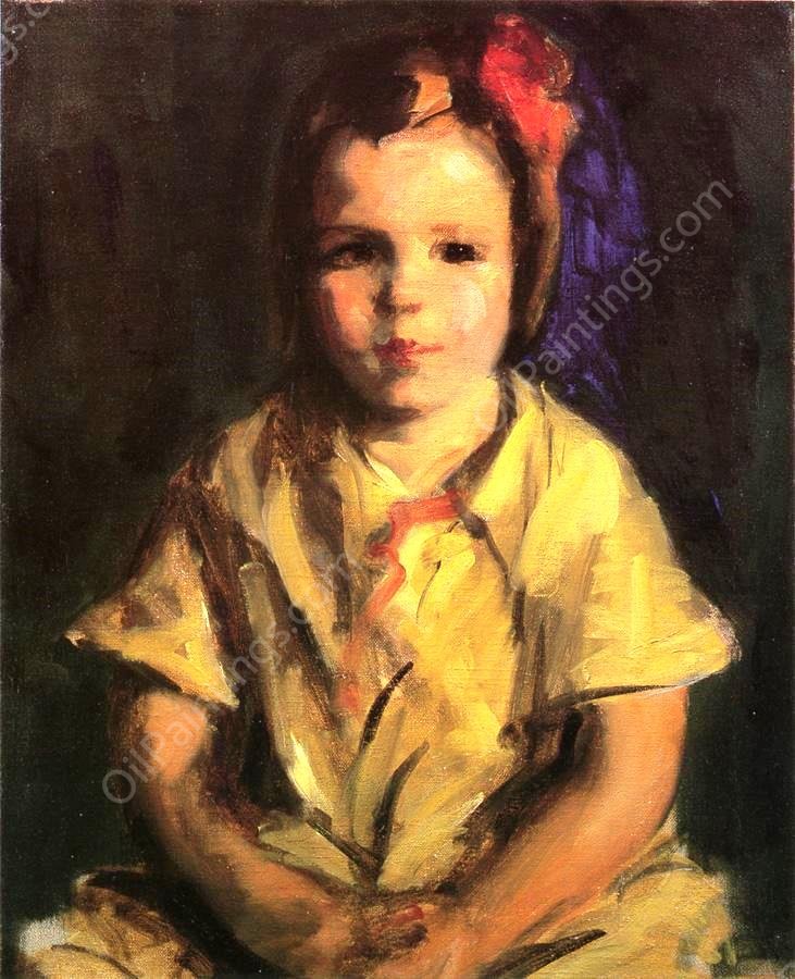 Portrait of Faith by Robert Henri - Hand-Painted Oil Painting Reproduction