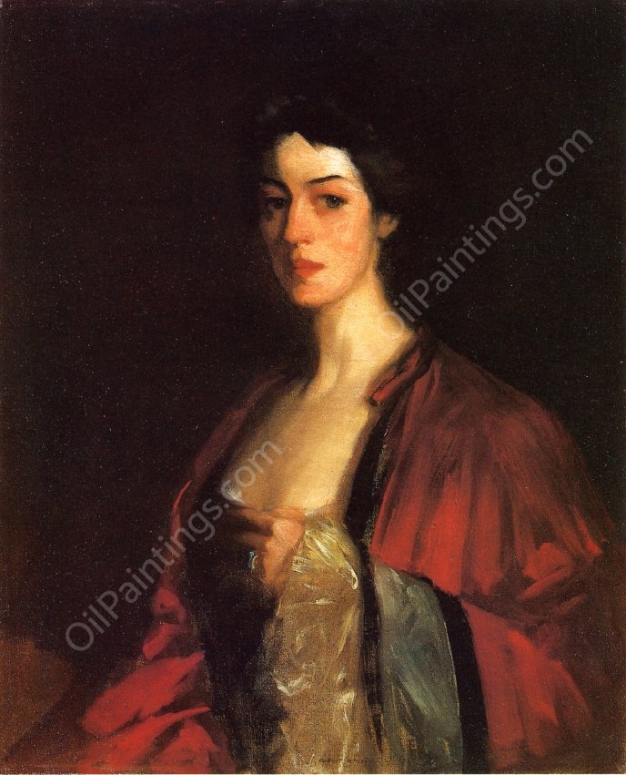 Portrait of Katherine Cecil Sanford by Robert Henri - Hand-Painted Oil Painting Reproduction